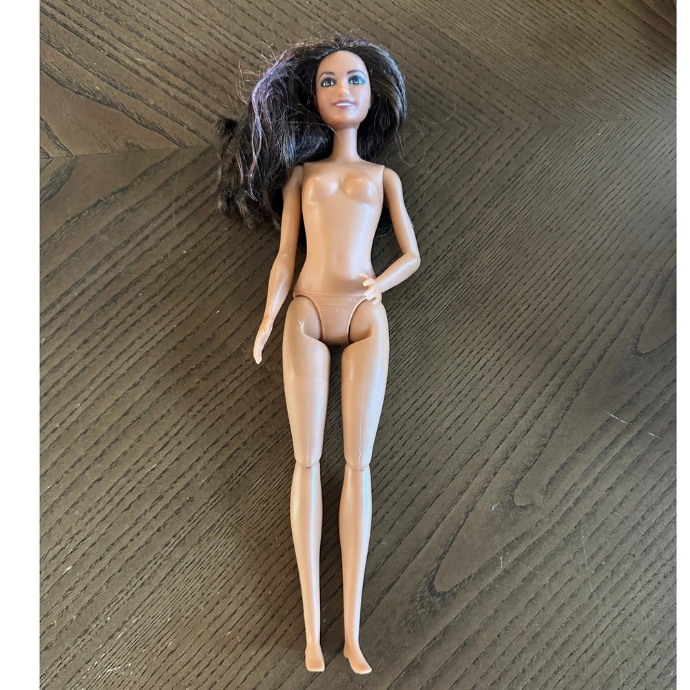 Mattel Barbie Doll 2015 Articulated Knees Brunette Blue Eyes 1186 MJ 1 NL